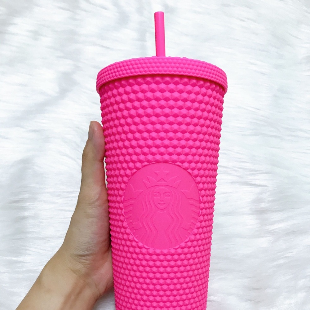 Starbucks Venti Matte Pink Barbie Studded Tumbler 2021